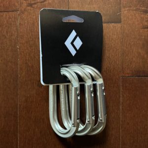 Oval Keylock Carabiner 3-Pack (argent)