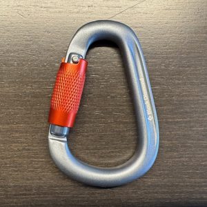 Pearlock twistlock Carabiner (argent)