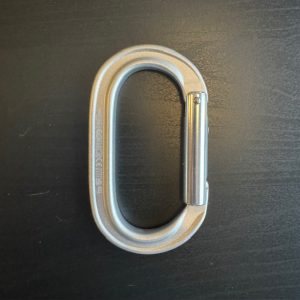 Oval Keylock Carabiner (argent) sans verrouillage